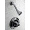 Kingston Brass Shower Faucet, 2, Wall Mount, Polished Chrome KB2631DXTSO - alternate 4